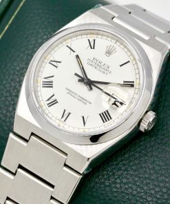 Alternative view of Rolex Oysterquartz Datejust, Stainless Steel, Smooth Bezel, White "Buckley" Roman Dial, on Stainless Steel Rolex Oysterquartz Bracelet, Ref. 17000, with Rolex Box, Rolex Service Card, Rolex Service Invoice & Balance of 2 Year Rolex Service Warranty