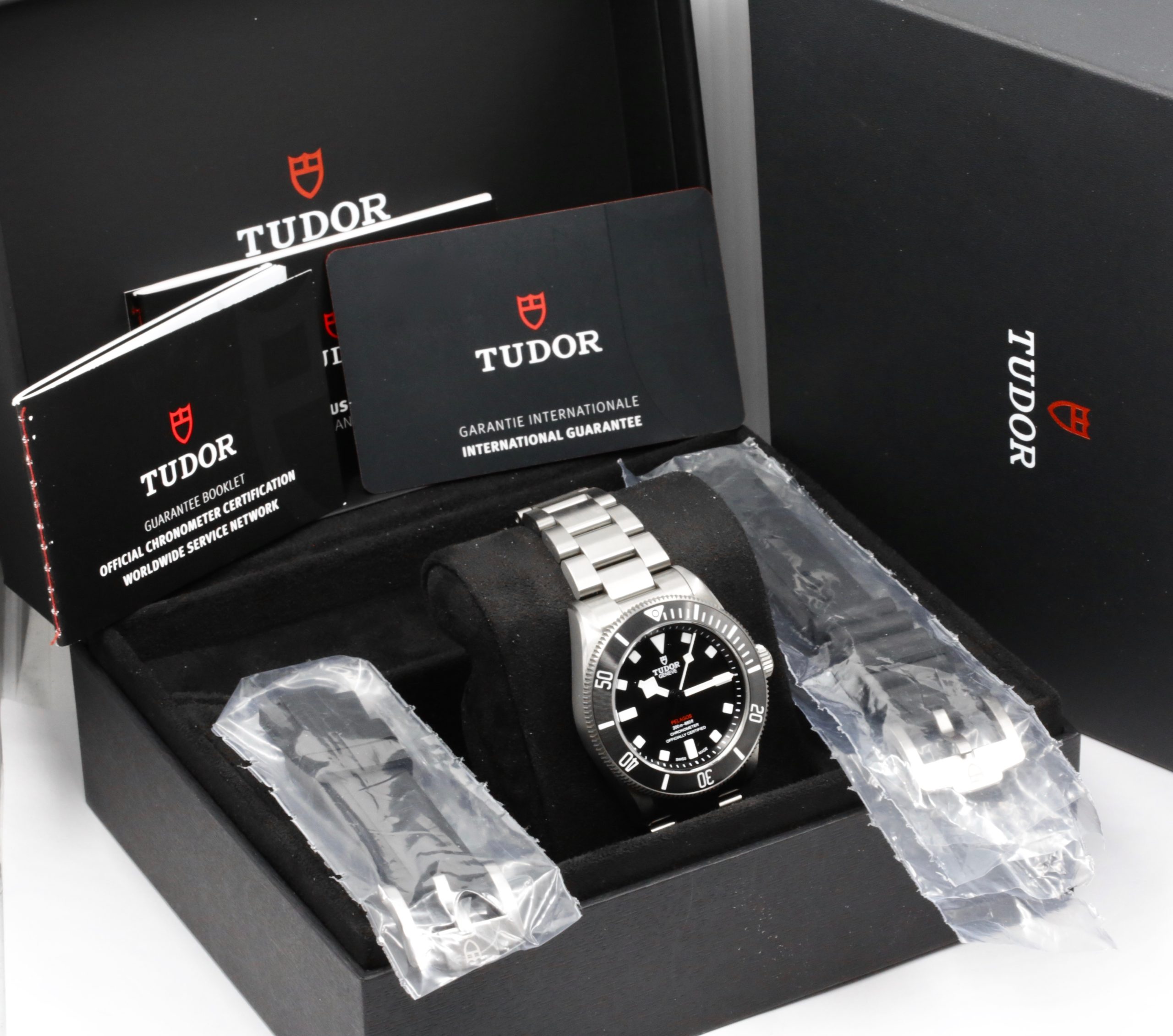 Tudor Pelagos 39 in Titanium, with a Black index dial and black ceramic Bezel, on a Tudor Titanium bracelet. Ref: 25407N Box, Books and Tudor Warranty Card, Circa: 2024 - Image 7