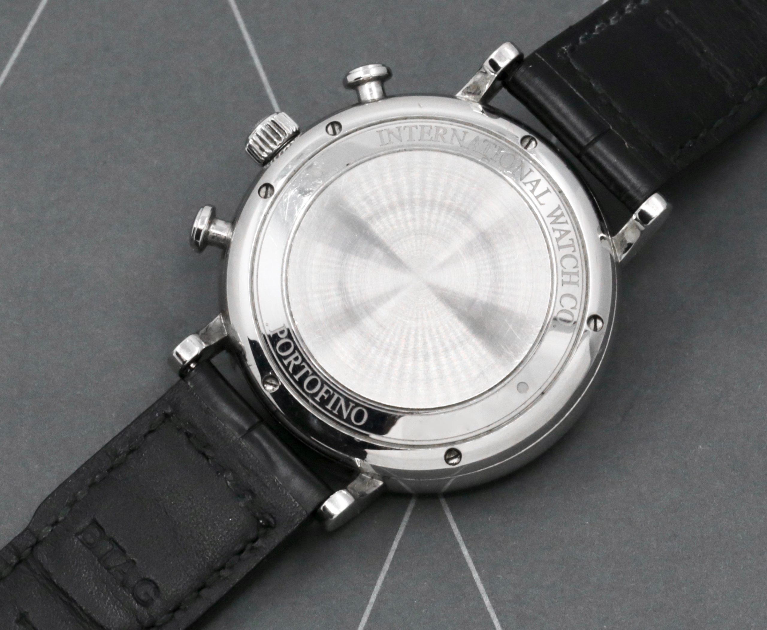 IWC Portofino Chronograph, 42mm Stainless Steel Case, White Index Dial with Day & Date, on Black IWC Alligator Strap with Stainless Steel IWC Tang Buckle, Ref. IW3910, Circa: 2014, with IWC Service Box & IWC Warranty Card *Sold as Traded - Image 4