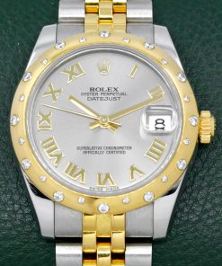 Alternative view of Rolex Datejust 31, in Stainless Steel & 18ct Yellow Gold, Factory Set Scattered-Diamond Bezel, Silver Roman Dial, on Stainless Steel & 18ct Yellow Gold Jubilee Bracelet, Ref. 178343, Circa: 2016, with Box, Books, Swing Tag, & Rolex Warranty Card