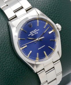Rolex Oyster Perpetual Air King, 34mm, in Stainless Steel, Original Blue Index Dial, on Stainless Steel Rolex Oyster Bracelet, Ref. 5500, Circa: 1978, with Rolex Box