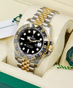 Alternative view of Rolex GMT-Master II, Stainless Steel & 18ct Yellow Gold, Black Index Dial, Black & Grey Ceramic Bezel, on Stainless Steel & 18ct Yellow Gold Rolex Jubilee Bracelet, Ref. 126713GRNR, Circa: 2023, Complete with Box, Books, Swing Tags, Rolex Warranty Card & Balance of 5 Year Rolex Factory Warranty