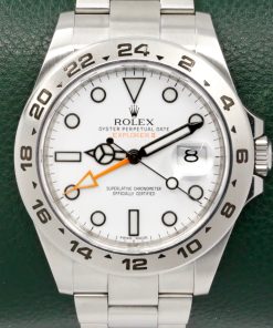 Rolex Explorer II, 42mm in Stainless Steel, "Polar" White Index Dial with Orange 24-Hour Hand, on Stainless Steel Rolex Oyster Bracelet,  Ref: 216570, Circa: 2012, with Box, Book, Swing Tags and Rolex Warranty Card