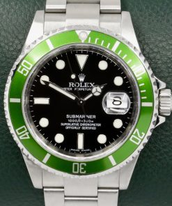 Rolex Submariner Date “Kermit”, Stainless Steel, Green Aluminium Bezel, Black Index Dial, on Stainless Steel Rolex Oyster Bracelet, Ref. 16610LV, Circa: 2008, with Rolex Box, Book & Rolex Warranty Card