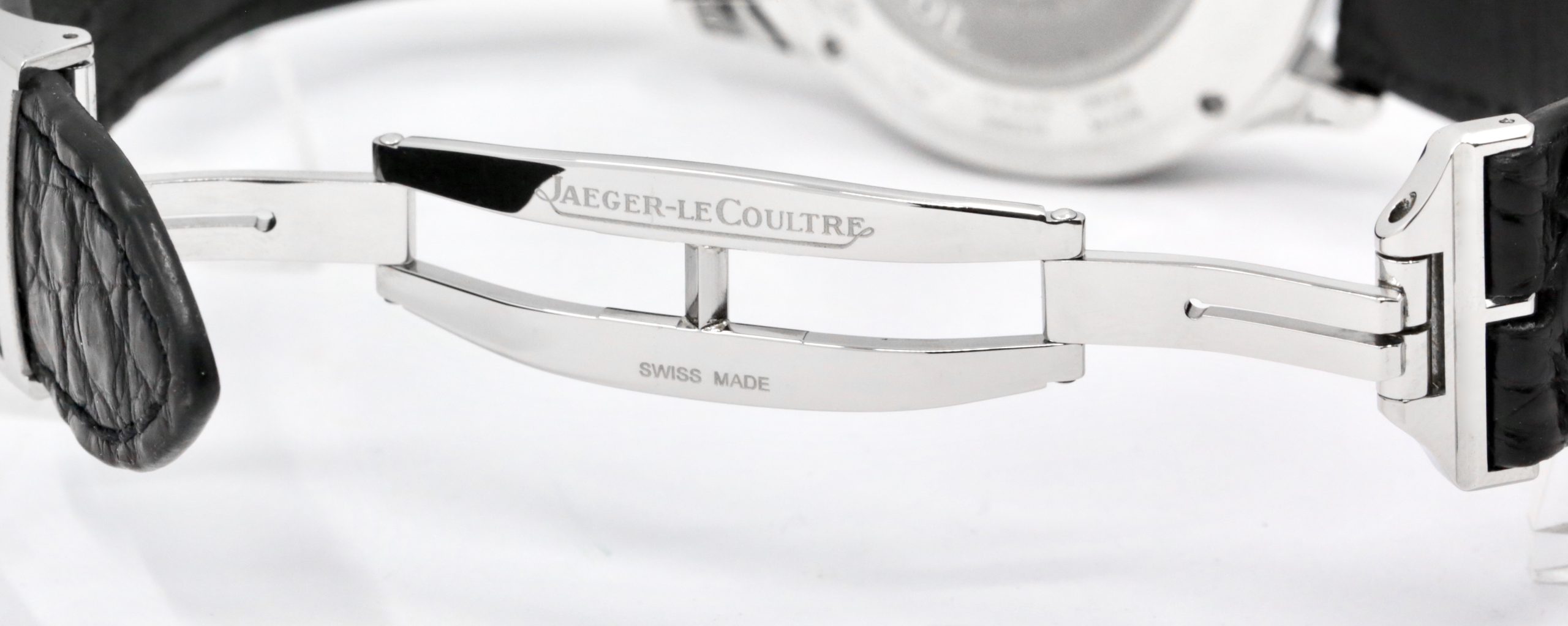 Jaeger-LeCoultre Master Control Chronograph, Ref. 174.8.C1 , 40mm Stainless Steel Case, Silver Index Dial, Silver Sub-Dials & Pulsometer Scale, on Black Crocodile Strap with Stainless Steel JLC Deployant - Image 6
