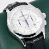 Jaeger-LeCoultre Master Control Chronograph, Ref. 174.8.C1 , 40mm Stainless Steel Case, Silver Index Dial, Silver Sub-Dials & Pulsometer Scale, on Black Crocodile Strap with Stainless Steel JLC Deployant