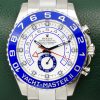 Rolex Yacht-Master II, 44mm, Stainless Steel, Blue Ceramic Bezel, White Index Dial, on Stainless Steel Rolex Oyster Bracelet, Ref. 116680, with Box, Rolex Service Card & Balance of 2 Year Rolex Service Warranty *JUST SERVICED BY ROLEX - PRESENTS AS NEW!!