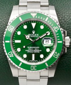 Rolex Submariner Date "HULK", 40mm, Stainless Steel, Green Index Dial, Green Ceramic Bezel, on Stainless Steel Rolex Oyster Bracelet, Ref. 116610LV, Circa: 2011, with Box, Books, & Rolex Warranty Card