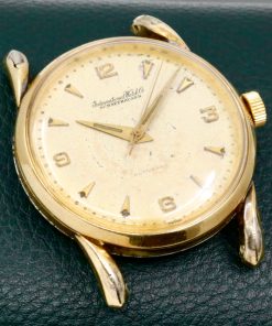 IWC Schaffhausen Classic vintage Watch, Cal. 852 Movement, Gold Plated Case with a Stainless Steel Case Back, Original Ivory Dial Showing 3,6,9,12 and Index Markers, Circa 1960's - Sold as Traded