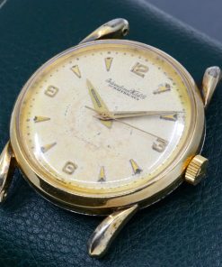 Alternative view of IWC Schaffhausen Classic vintage Watch, Cal. 852 Movement, Gold Plated Case with a Stainless Steel Case Back, Original Ivory Dial Showing 3,6,9,12 and Index Markers, Circa 1960's - Sold as Traded