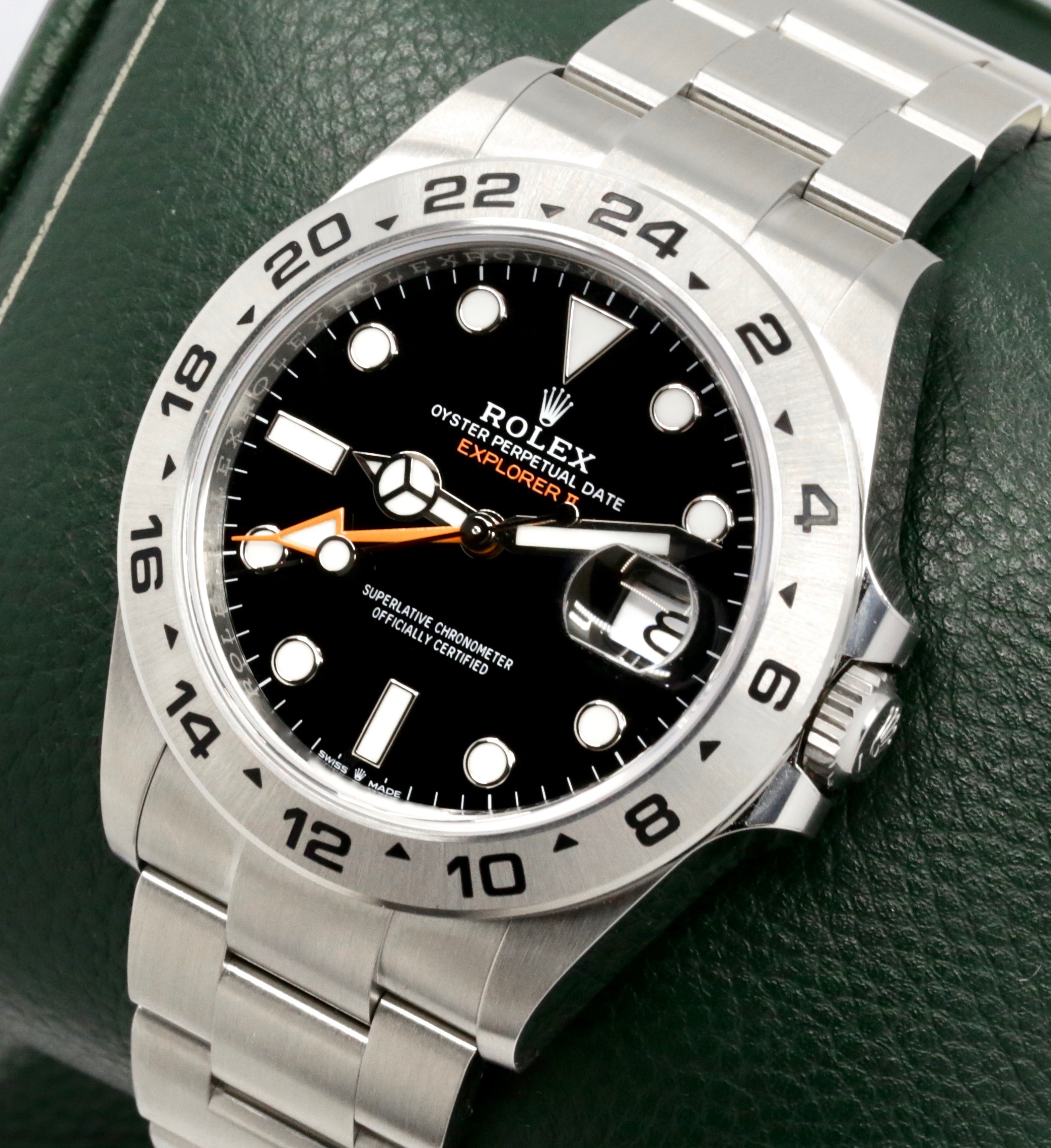 *MINT!! Rolex Explorer II, 42mm, Stainless Steel, Black Index Dial with Orange 24-Hour Hand, on Stainless Steel Rolex Oyster Bracelet, Ref. 226570, Circa: 2025, with Box, Books, Rolex Warranty Card & Balance of 5 Year Rolex Factory Warranty - Image 2