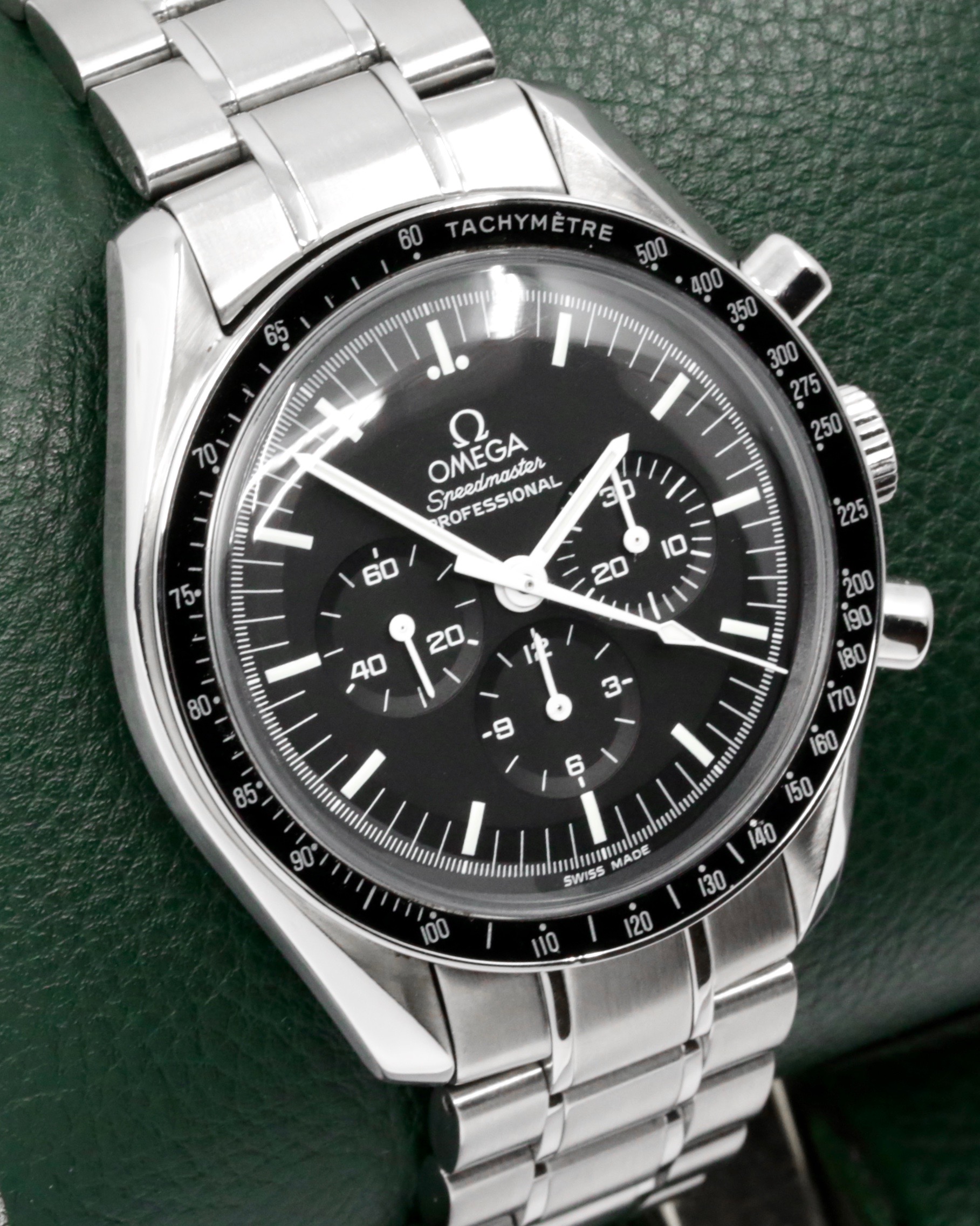 Omega Speedmaster Professional "MoonWatch", 42mm, Stainless Steel, Omega Cal. 1861, Hesalite Crystal, Black Index Dial, on Stainless Steel Omega Bracelet, Ref. 3570.50, Circa: 2000's, Watch Only - $5,500 incl. GST!! - Image 3