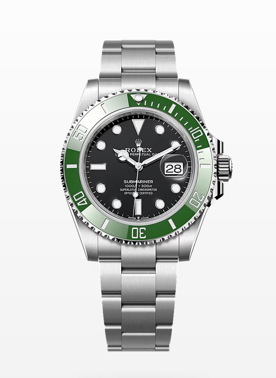 Rolex Submariner Date "Starbucks", 41mm, in Stainless Steel, "Mk 2" Green Ceramic Bezel, Black Index Dial, on Stainless Steel Rolex Oyster Bracelet, Ref. 126610LV, Circa: 2025, Complete with Box, Books, Green Swing Tag, Rolex Warranty Card & Balance of 5 Year Rolex Service Warranty