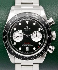 Tudor Black Bay Chrono "Reverse Panda", 41mm, Stainless Steel, Black Index Dial with Silver Sub-Dials, on Stainless Steel Tudor Oyster-Style Bracelet, Ref. 79360N, Circa: 2023, with Box, Books, Swing Tag, Tudor Warranty Card & Balance of 5 Year Tudor Factory Warranty - $5,500 inc GST!!