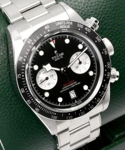 Alternative view of Tudor Black Bay Chrono "Reverse Panda", 41mm, Stainless Steel, Black Index Dial with Silver Sub-Dials, on Stainless Steel Tudor Oyster-Style Bracelet, Ref. 79360N, Circa: 2023, with Box, Books, Swing Tag, Tudor Warranty Card & Balance of 5 Year Tudor Factory Warranty - $5,500 inc GST!!
