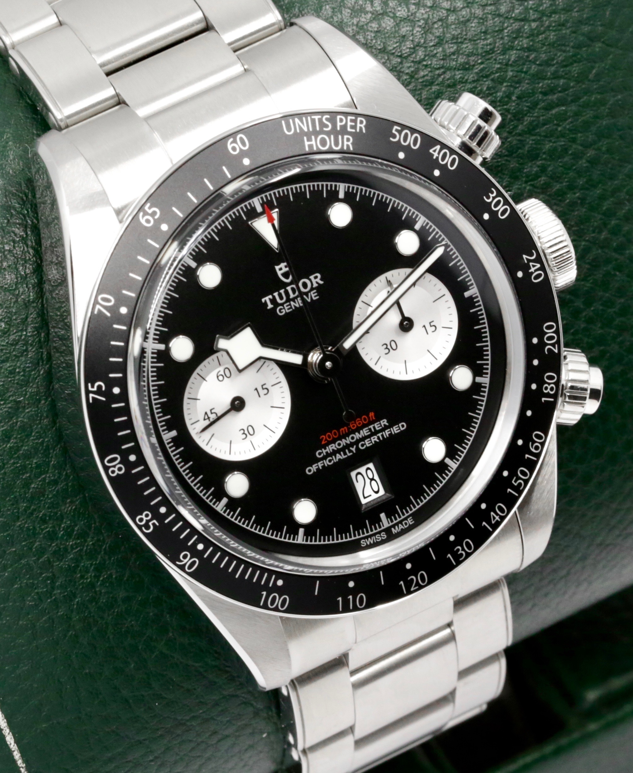 Tudor Black Bay Chrono "Reverse Panda", 41mm, Stainless Steel, Black Index Dial with Silver Sub-Dials, on Stainless Steel Tudor Oyster-Style Bracelet, Ref. 79360N, Circa: 2023, with Box, Books, Swing Tag, Tudor Warranty Card & Balance of 5 Year Tudor Factory Warranty - $5,500 inc GST!! - Image 2
