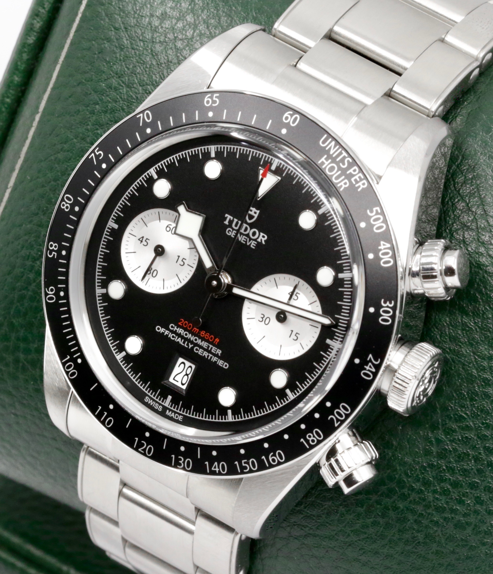Tudor Black Bay Chrono "Reverse Panda", 41mm, Stainless Steel, Black Index Dial with Silver Sub-Dials, on Stainless Steel Tudor Oyster-Style Bracelet, Ref. 79360N, Circa: 2023, with Box, Books, Swing Tag, Tudor Warranty Card & Balance of 5 Year Tudor Factory Warranty - $5,500 inc GST!! - Image 3