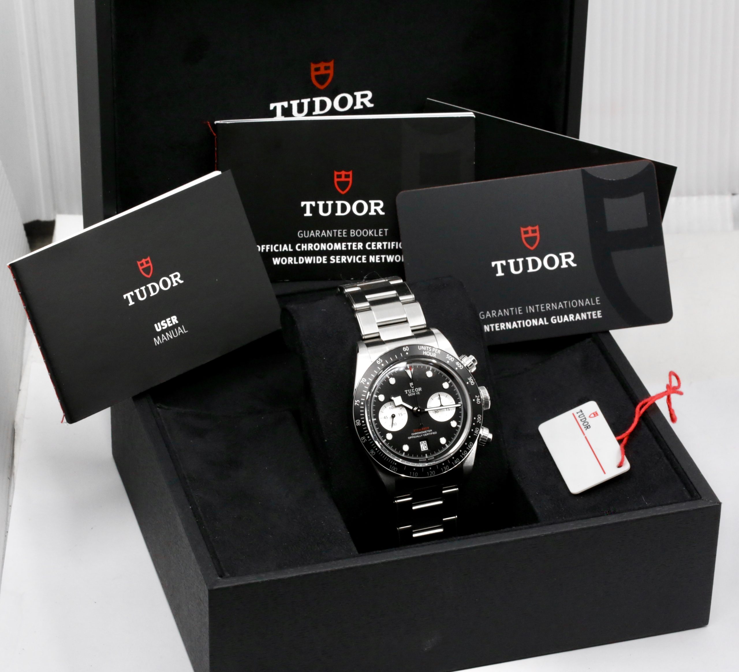 Tudor Black Bay Chrono "Reverse Panda", 41mm, Stainless Steel, Black Index Dial with Silver Sub-Dials, on Stainless Steel Tudor Oyster-Style Bracelet, Ref. 79360N, Circa: 2023, with Box, Books, Swing Tag, Tudor Warranty Card & Balance of 5 Year Tudor Factory Warranty - $5,500 inc GST!! - Image 7