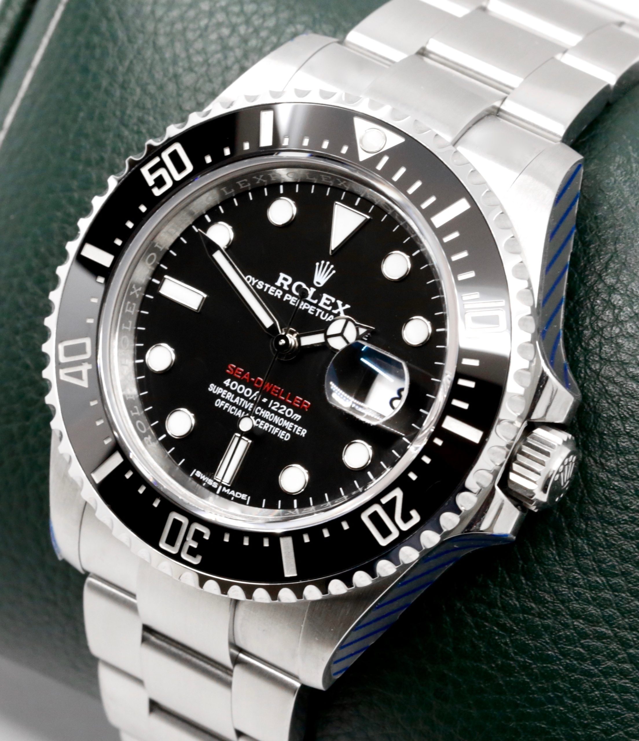 Rolex Sea-Dweller 43 "Anniversary", Stainless Steel, Black Ceramic Bezel, Mark I Dial, on Stainless Steel Rolex Oyster Bracelet, Ref. 126600, Circa: 2017, with Box, Books, Rolex Warranty Card, Rolex Service Card & Balance of 2 Year Rolex Service Warranty - Image 3