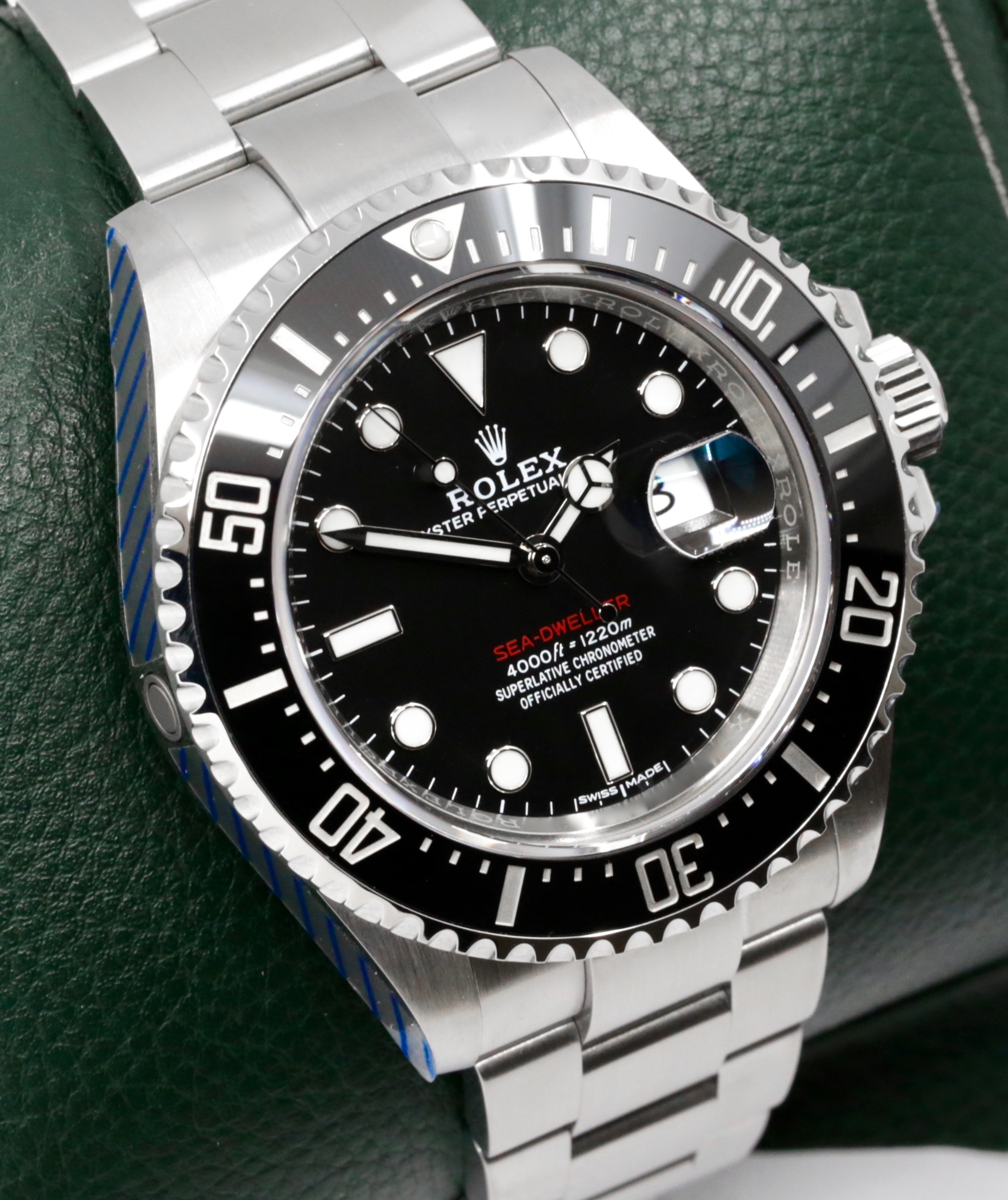 Rolex Sea-Dweller 43 "Anniversary", Stainless Steel, Black Ceramic Bezel, Mark I Dial, on Stainless Steel Rolex Oyster Bracelet, Ref. 126600, Circa: 2017, with Box, Books, Rolex Warranty Card, Rolex Service Card & Balance of 2 Year Rolex Service Warranty - Image 2