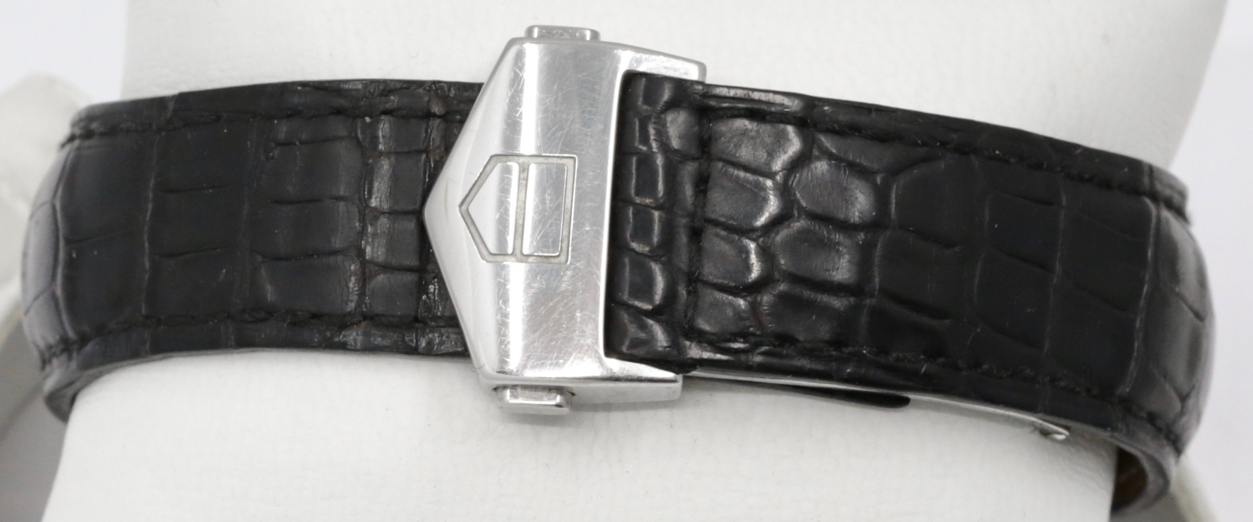 Tag Heuer Monaco chronograph CW2111-0 stainless steel on strap with folding buckle. - Image 6