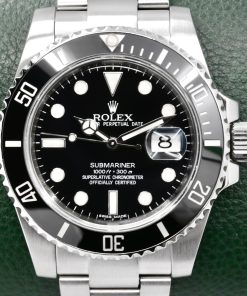 Rolex Oyster Perpetual Submariner Date in Stainless Steel, 40mm, Black Ceramic Bezel, Black Index Dial, on Stainless Steel Rolex Oyster Bracelet, Ref. 116610LN, with Rolex Box & Certified Chronometer Swing Tag