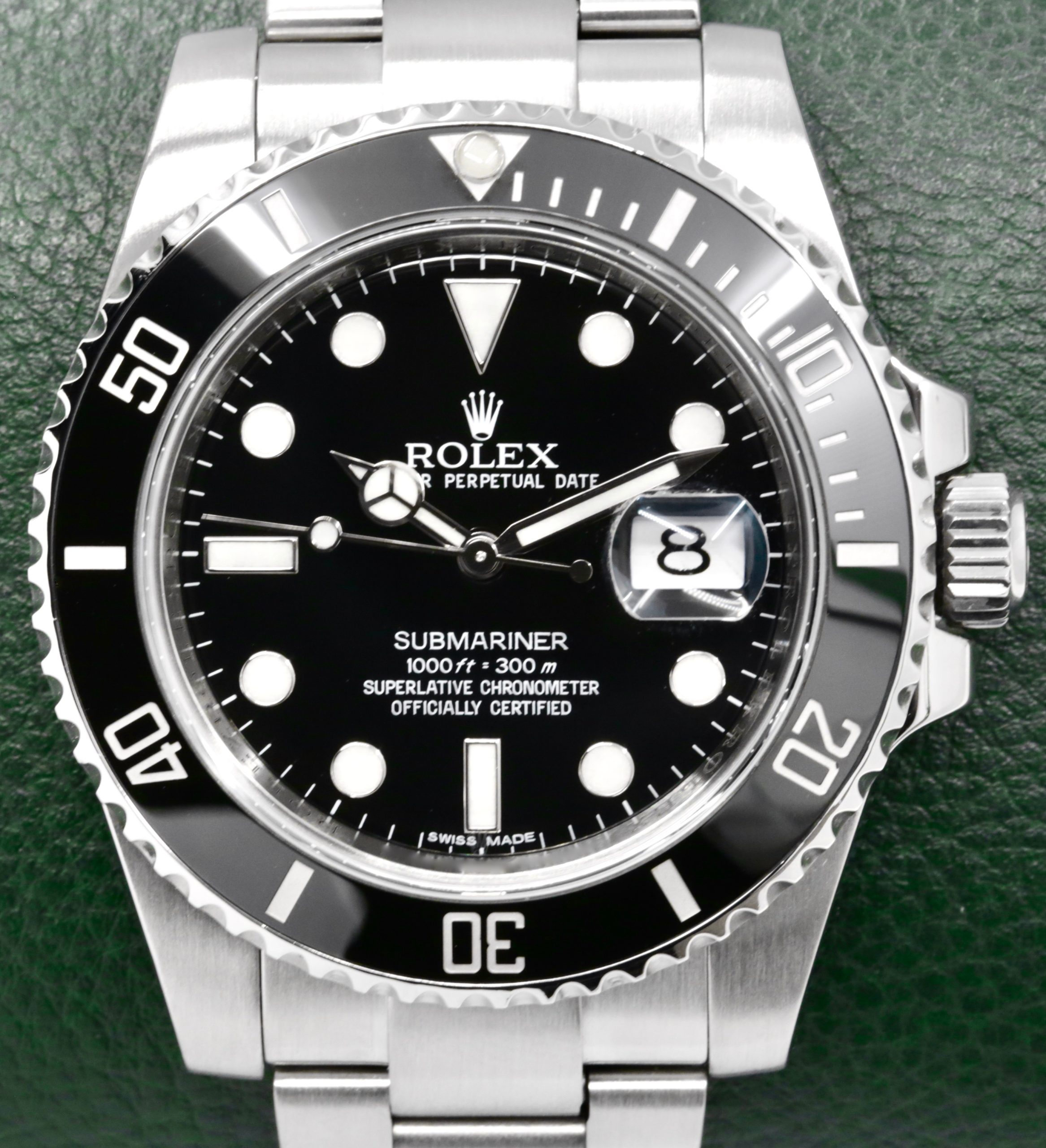 Rolex Oyster Perpetual Submariner Date in Stainless Steel, 40mm, Black Ceramic Bezel, Black Index Dial, on Stainless Steel Rolex Oyster Bracelet, Ref. 116610LN, with Rolex Box & Certified Chronometer Swing Tag
