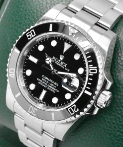 Alternative view of Rolex Oyster Perpetual Submariner Date in Stainless Steel, 40mm, Black Ceramic Bezel, Black Index Dial, on Stainless Steel Rolex Oyster Bracelet, Ref. 116610LN, with Rolex Box & Certified Chronometer Swing Tag