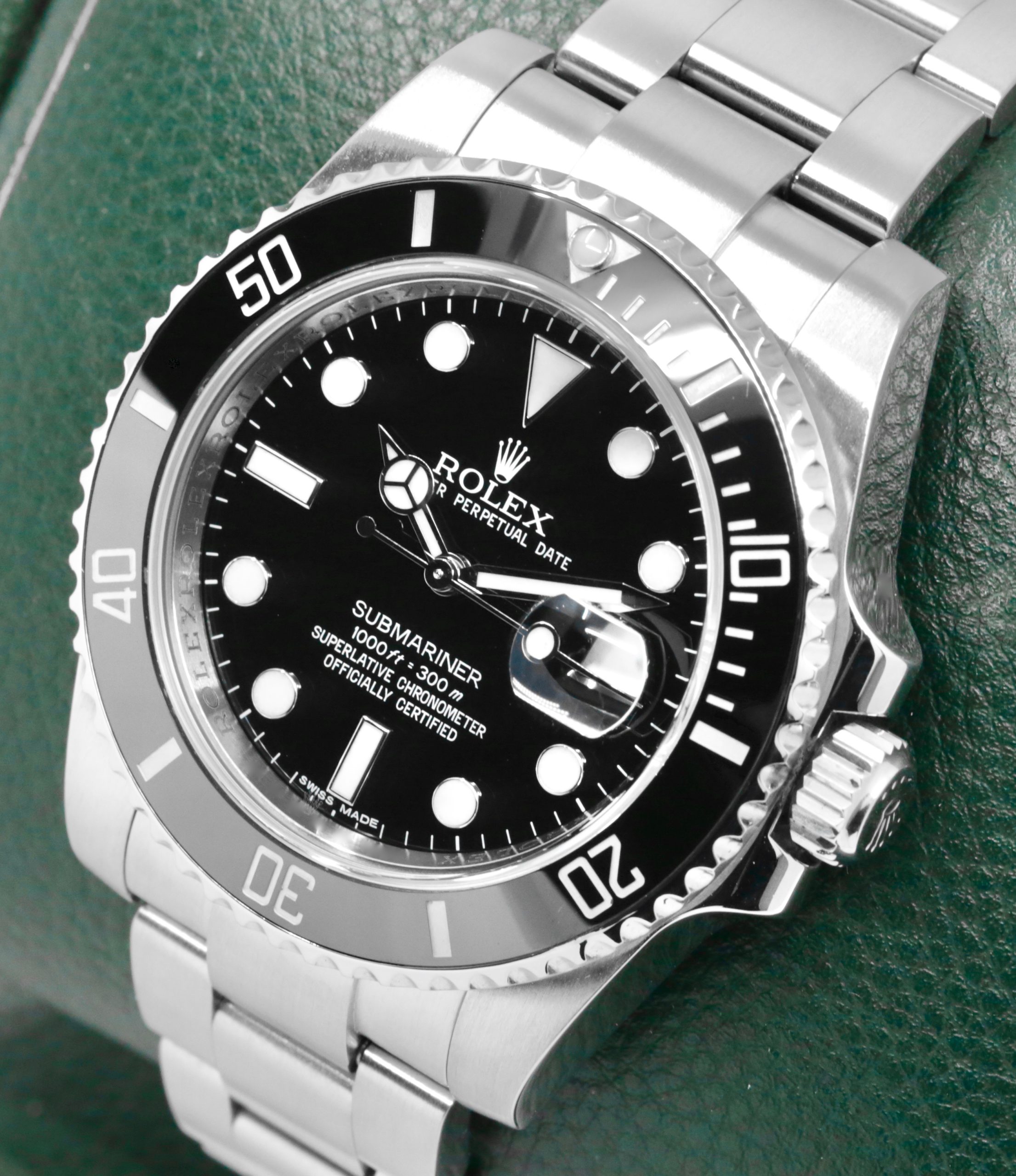 Rolex Oyster Perpetual Submariner Date in Stainless Steel, 40mm, Black Ceramic Bezel, Black Index Dial, on Stainless Steel Rolex Oyster Bracelet, Ref. 116610LN, with Rolex Box & Certified Chronometer Swing Tag - Image 2
