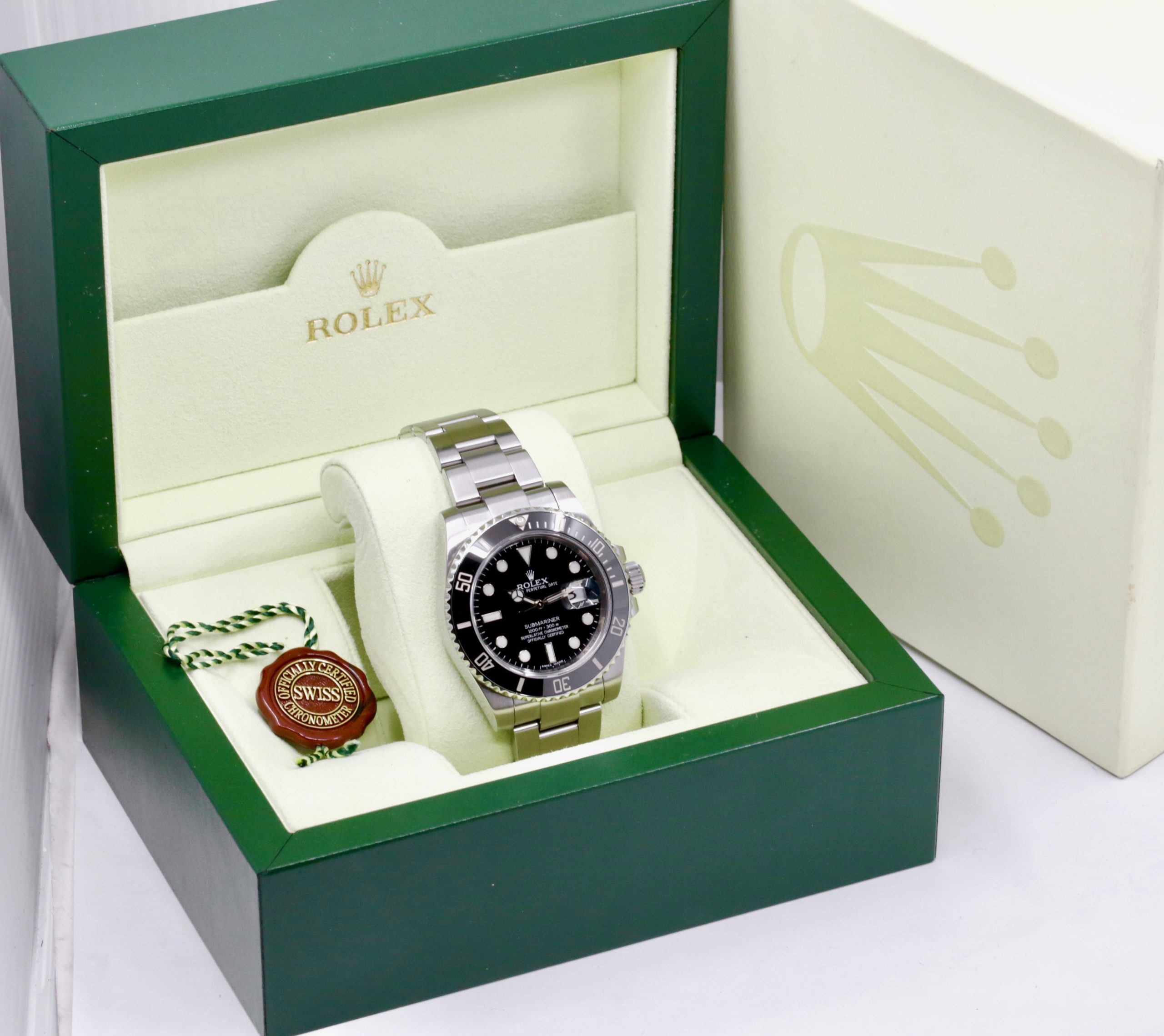 Rolex Oyster Perpetual Submariner Date in Stainless Steel, 40mm, Black Ceramic Bezel, Black Index Dial, on Stainless Steel Rolex Oyster Bracelet, Ref. 116610LN, with Rolex Box & Certified Chronometer Swing Tag - Image 7