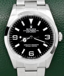 Alternative view of Rolex Explorer, 36mm, Stainless Steel, Black 3,6,9 Dial, on Stainless Steel Rolex Oyster Bracelet, Ref. 124270, Circa: 2023, with Box, Books, Rolex Warranty Card & Balance of 5 Year Rolex Factory Warranty