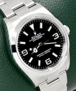Rolex Explorer, 36mm, Stainless Steel, Black 3,6,9 Dial, on Stainless Steel Rolex Oyster Bracelet, Ref. 124270, Circa: 2023, with Box, Books, Rolex Warranty Card & Balance of 5 Year Rolex Factory Warranty