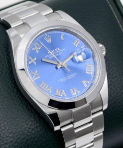 Alternative view of Rolex Datejust 41 ref 126300, Oyster Bracelet, Smooth Bezel Blue Roman dial Ca 2020 watch only, 1 only at $10,780!