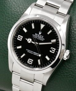 Alternative view of Rolex Explorer I, 36mm, Stainless Steel, Black 3,6,9 Dial, on Stainless Steel Rolex Oyster Bracelet, Ref. 114270, Circa: 2004, with Box, Books, & Rolex Warranty Certificate