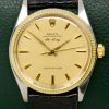 Rolex Oyster Perpetual Air-King Case reference: 1003, Ca 1964 stainless steel with yellow gold bezel.