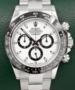 Rolex Cosmograph Daytona "Panda", in Stainless Steel, Black Ceramic Bezel, White Index Dial, on a Rolex Oystersteel Bracelet, Ref: 116500LN, Circa: 2017, Complete with Box, Book, Green & White Tags, Rolex Warranty Card,