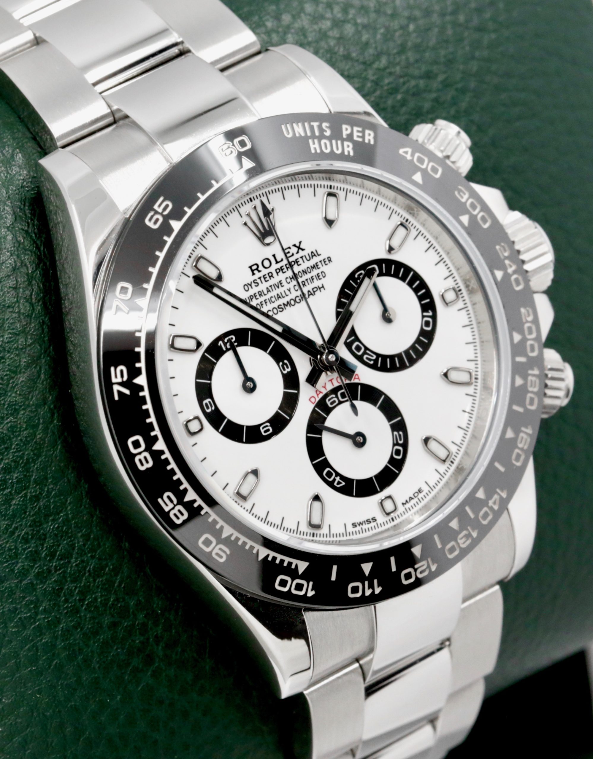 Rolex Cosmograph Daytona "Panda", in Stainless Steel, Black Ceramic Bezel, White Index Dial, on a Rolex Oystersteel Bracelet, Ref: 116500LN, Circa: 2017, Complete with Box, Book, Green & White Tags, Rolex Warranty Card, - Image 3