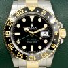 Rolex GMT-Master II, Stainless Steel & 18ct Yellow Gold, Black Ceramic, Black Index Dial, on Stainless Steel & 18ct Yellow Gold Rolex Oyster Bracelet, Ref. 116713LN, Circa: 2011, with Box, Books, Rolex Warranty Card & Rolex Service Card