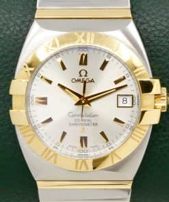 Omega Constellation Double Eagle, Co-Axial Chronometer, in Stainless Steel & 18ct Yellow Gold, Silver Index Dial with Date, on Stainless Steel & 18ct Yellow Gold Bracelet, Ref. 1201.30.00 , Circa: 2007, with Box, Book, Omega Folder & Omega Warranty Cards