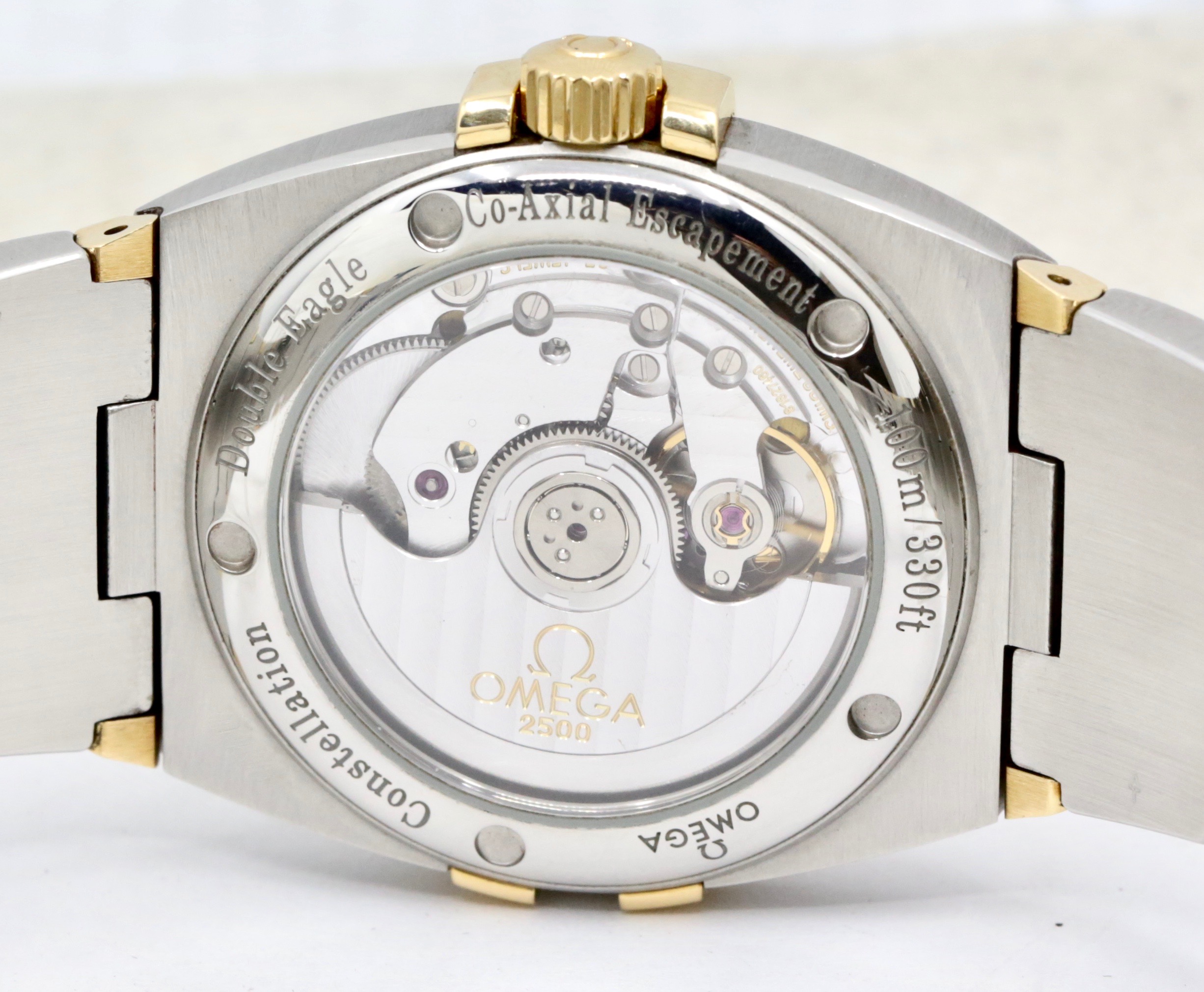 Omega Constellation Double Eagle, Co-Axial Chronometer, in Stainless Steel & 18ct Yellow Gold, Silver Index Dial with Date, on Stainless Steel & 18ct Yellow Gold Bracelet, Ref. 1201.30.00 , Circa: 2007, with Box, Book, Omega Folder & Omega Warranty Cards - Image 5