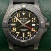 Breitling Avenger Automatic GMT 45 "Night Mission", DLC Coated Titanium Case, Black Arab Dial, Black Breitling Composite Strap with DLC Coated Titanium Breitling Deployant, Ref. V32395, Circa: 2021, with Box & Papers