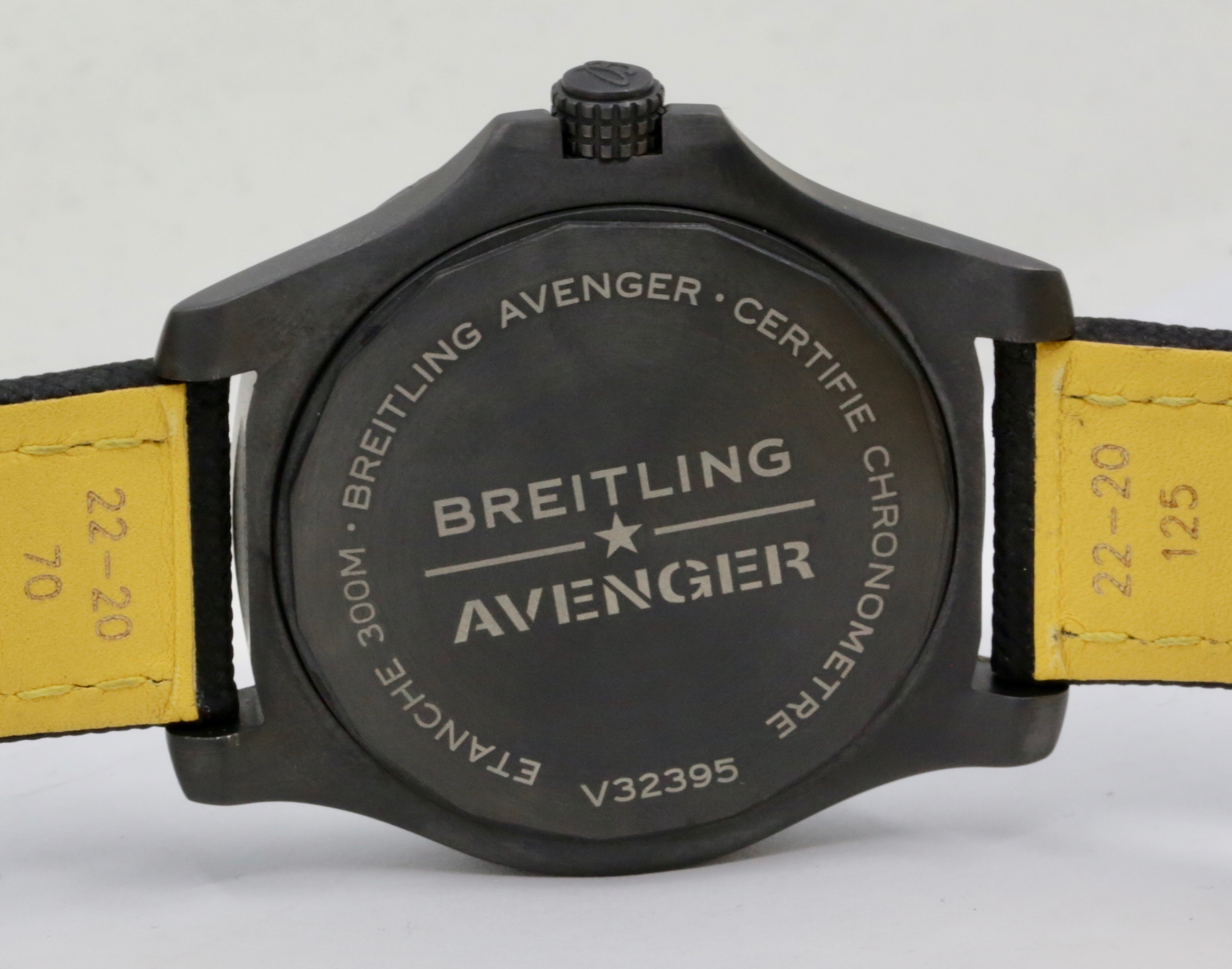 Breitling Avenger Automatic GMT 45 "Night Mission", DLC Coated Titanium Case, Black Arab Dial, Black Breitling Composite Strap with DLC Coated Titanium Breitling Deployant, Ref. V32395, Circa: 2021, with Box & Papers - Image 5