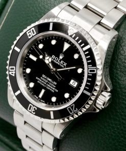 Alternative view of Rolex Sea-Dweller, 40mm Stainless Steel Case, Black Index Dial, Black Aluminium Bezel, on a Rolex Oyster Bracelet, Ref: 16600, Circa: 2000, with Box, Papers & Rolex Service Card