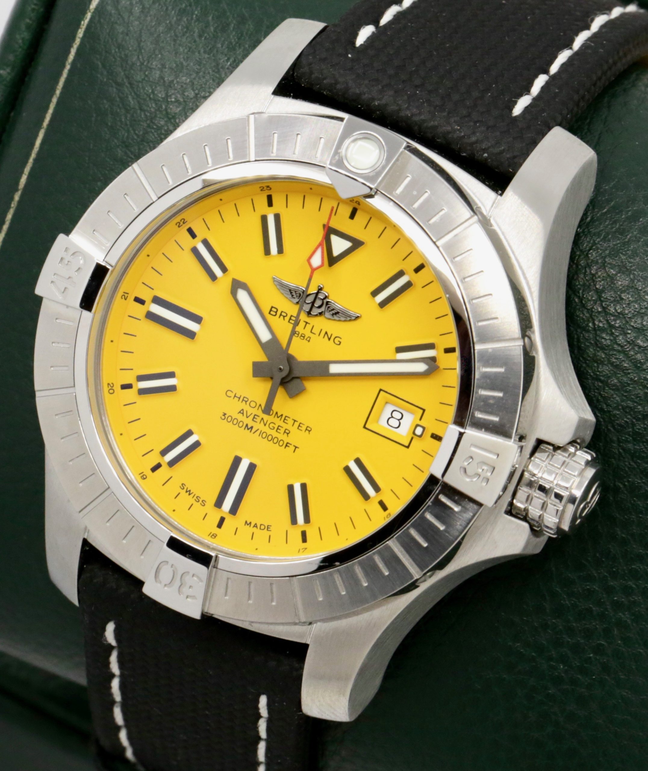 Breitling Avenger SEAWOLF 45, Automatic, Stainless Steel Case, Yellow Index Dial with Date, on Black Breitling Composite Strap with Stainless Steel Breitling Deployant, on Ref. A17319, Circa: 2023, with Box & Papers - Image 3