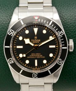 Tudor Black Bay Heritage, 41mm, in Stainless Steel, Black Index Dial, Black Bezel, on Stainless Steel Tudor Bracelet, Ref. 79230N, Circa: 2017, with Box, Books, & Tudor Warranty Card