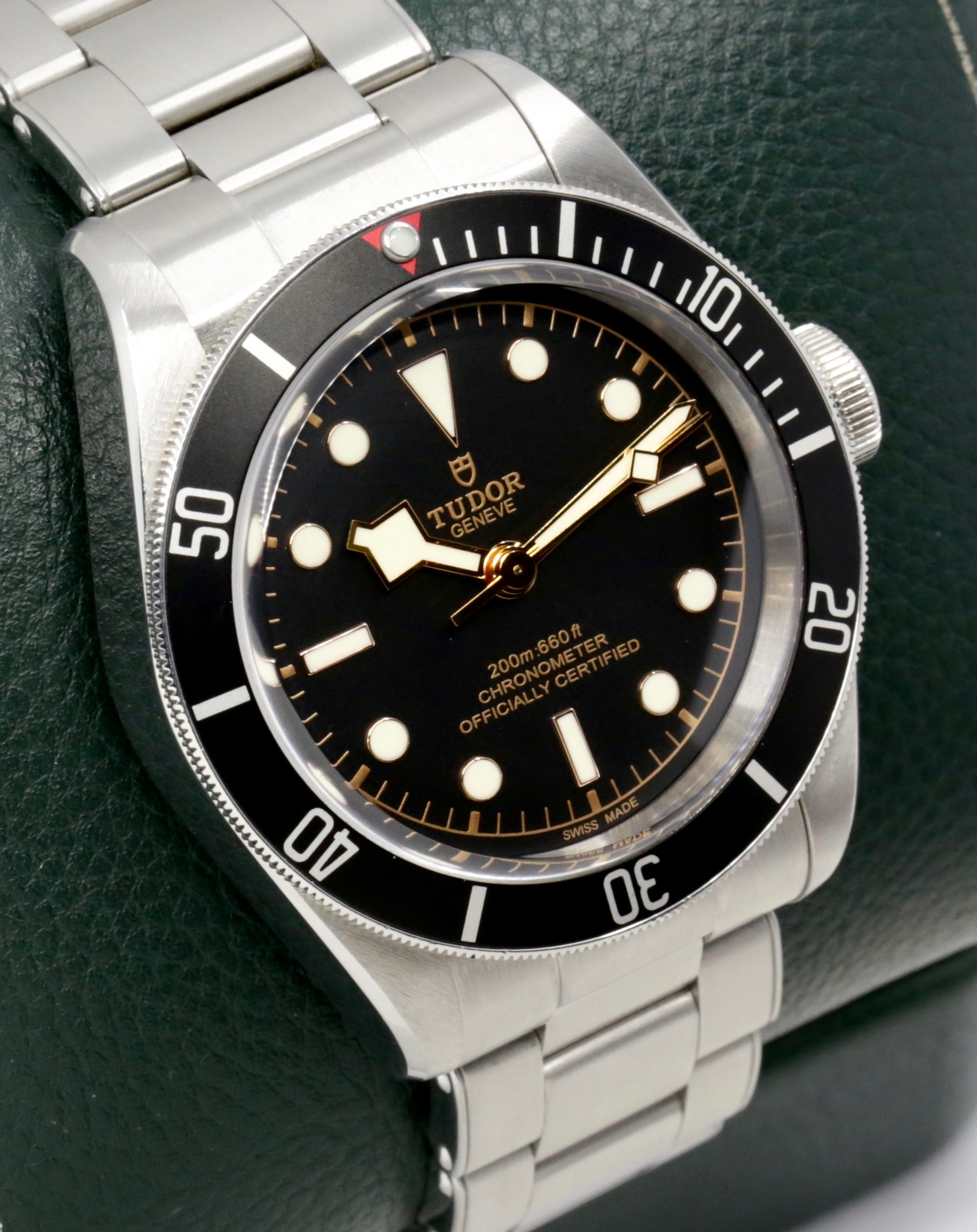 Tudor Black Bay Heritage, 41mm, in Stainless Steel, Black Index Dial, Black Bezel, on Stainless Steel Tudor Bracelet, Ref. 79230N, Circa: 2017, with Box, Books, & Tudor Warranty Card - Image 3