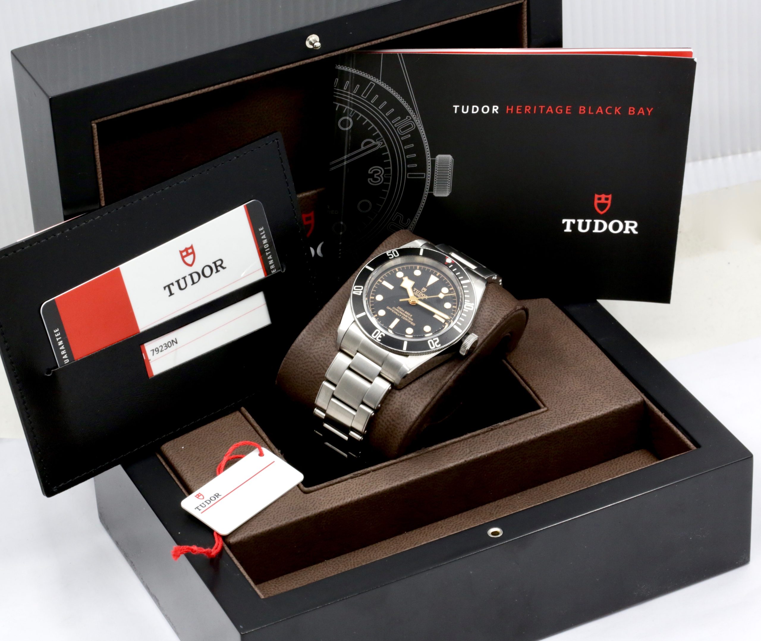 Tudor Black Bay Heritage, 41mm, in Stainless Steel, Black Index Dial, Black Bezel, on Stainless Steel Tudor Bracelet, Ref. 79230N, Circa: 2017, with Box, Books, & Tudor Warranty Card - Image 7