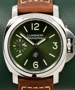 Panerai Luminor Logo, Boutique Exclusive, 44mm Stainless Steel, Green Dial with Arab & Index Markers with Small Seconds, on a Brown Panerai Leather Strap with Stainless Steel Tang Buckle, Ref. PAM01624, Circa: 2025, Complete with Box & Papers - UNWORN!!