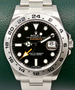 Rolex Explorer II, Stainless Steel, Black Index Dial, on Stainless Steel Rolex Oyster Bracelet, Ref. 216570, Circa: 2013, with Box, Books, Swing Tags, Rolex Service Card & Rolex Warranty Card