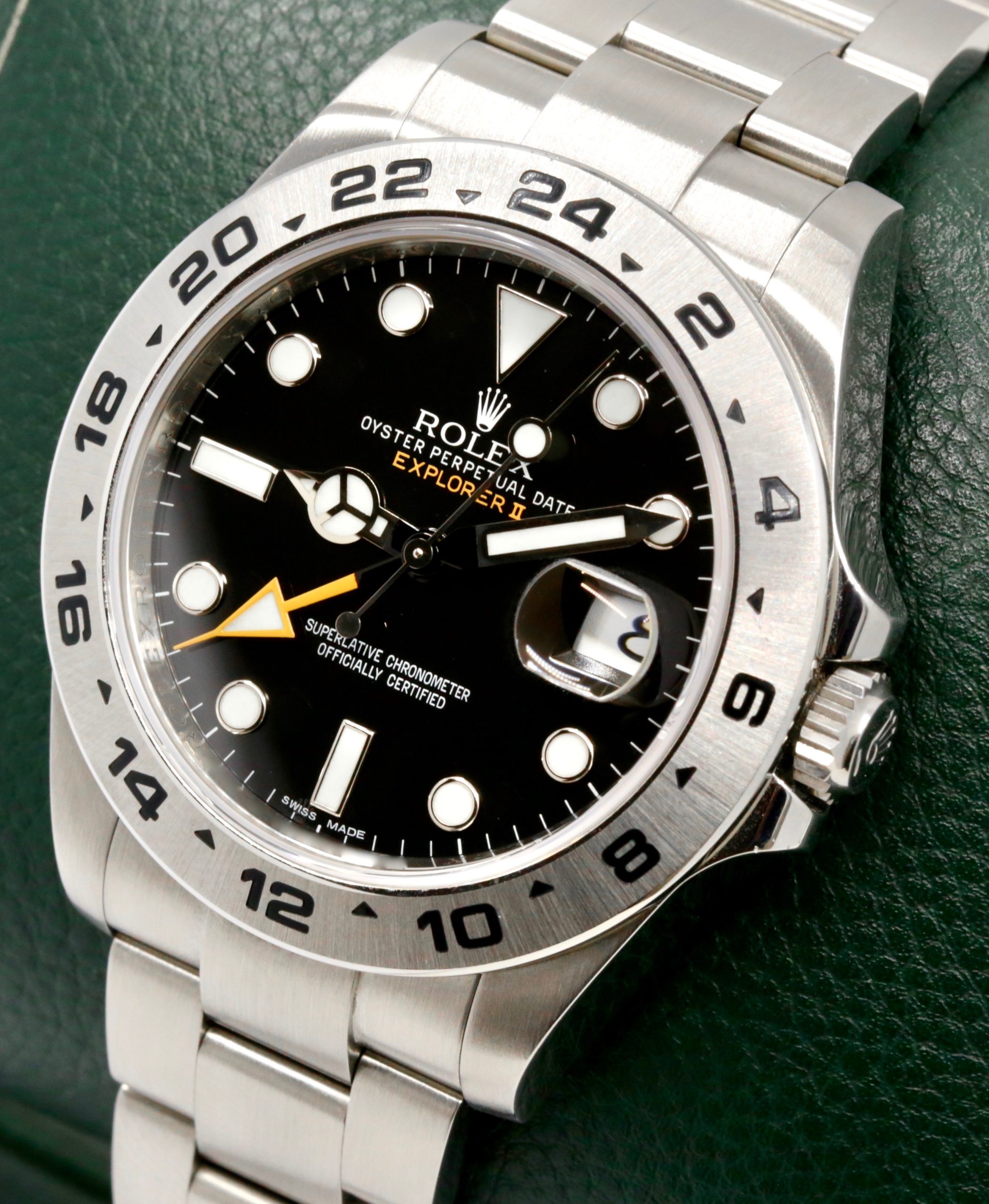 Rolex Explorer II, Stainless Steel, Black Index Dial, on Stainless Steel Rolex Oyster Bracelet, Ref. 216570, Circa: 2013, with Box, Books, Swing Tags, Rolex Service Card & Rolex Warranty Card - Image 3